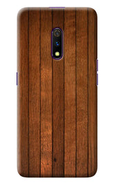 Wooden Artwork Bands Realme X Back Cover